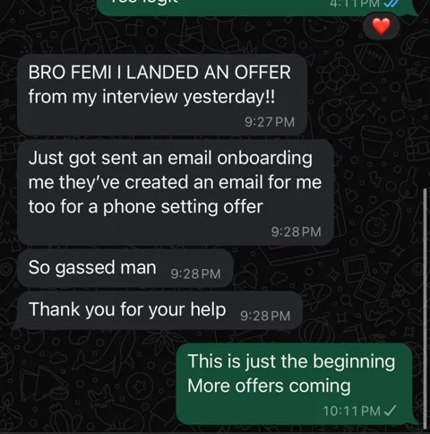 Message from a member