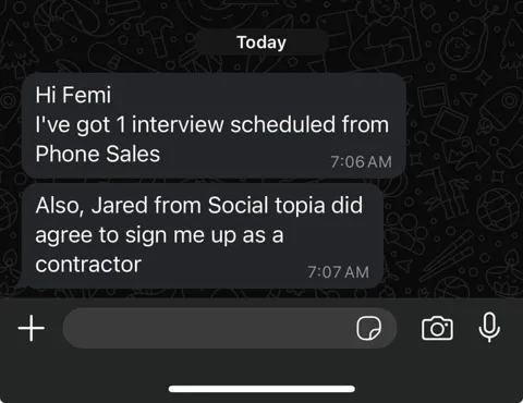 Message from a member