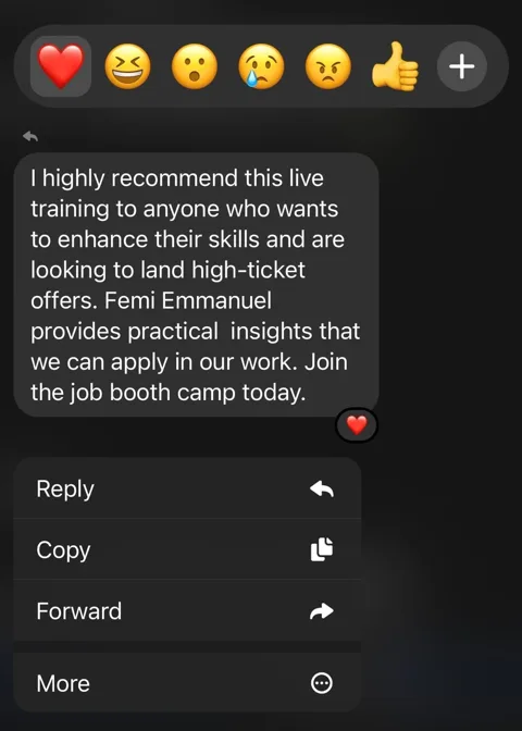 Message from a member