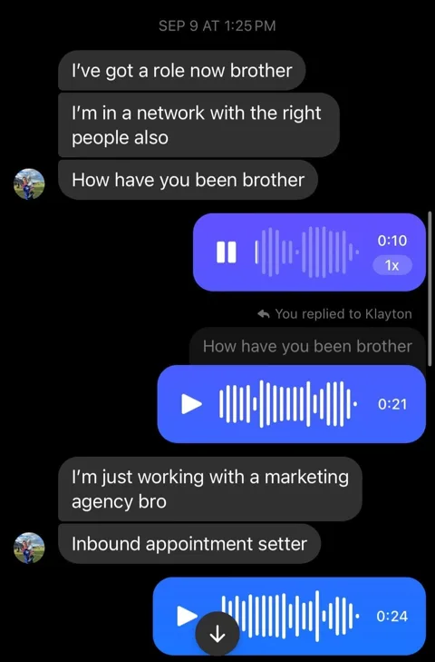 Message from a member