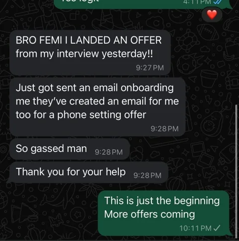Message from a member